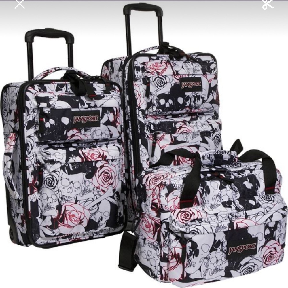 Jansport Skulls & Roses Luggage Set